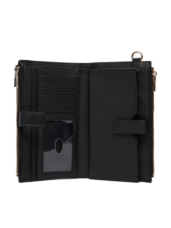 Guess Guess Портфейл Melinda Logo Slg SWJP99 02157 Черен