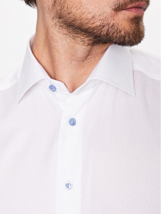 Camicia 100004511 Bianco Contemporary Fit