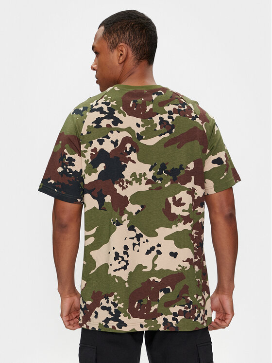 adidas adidas T-shirt Camo IS0215 Zelena Regular Fit