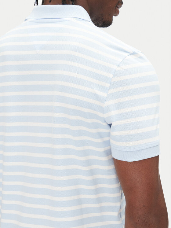 Tommy Jeans Tommy Jeans Tricou polo DM0DM20676 Albastru celest Slim Fit