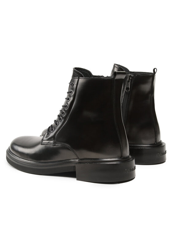 Calvin Klein Calvin Klein Ботуши Lace Up Boot HM0HM01028 Черен