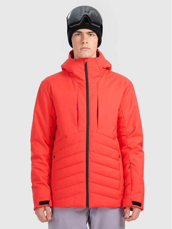 4F 4F Kurtka narciarska SKIWEAR Czerwony Regular Fit