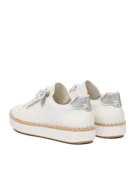 Rieker Rieker Sneakers aus Stoff M2940-80 Weiß