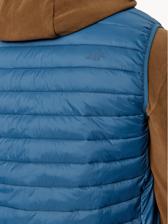 4F 4F Kamizelka 4FAW23TVESM062 Niebieski Regular Fit