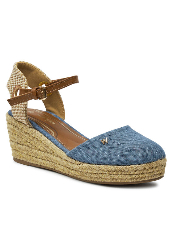 Wrangler Wrangler Еспадрильї Bela Women Semi Wedge 20241055 Голубий