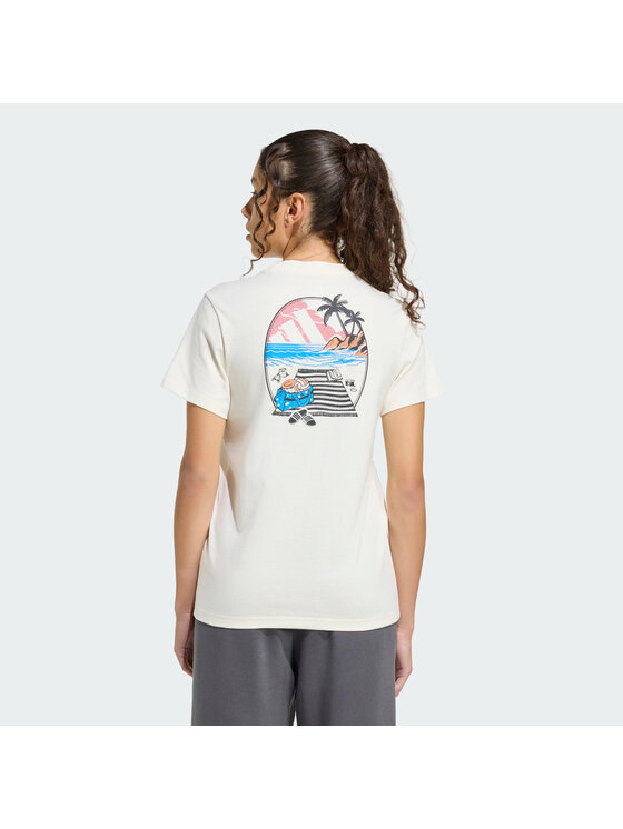 adidas adidas T-Shirt 163170 Biały Regular Fit
