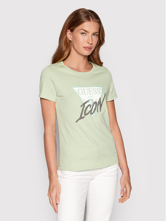 T-shirt W2YI26 I3Z11 Verde Regular Fit