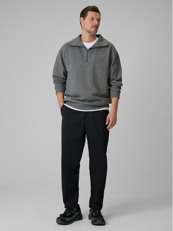 4F 4F Bluza SPORT STORIES 25/26 Szary Regular Fit