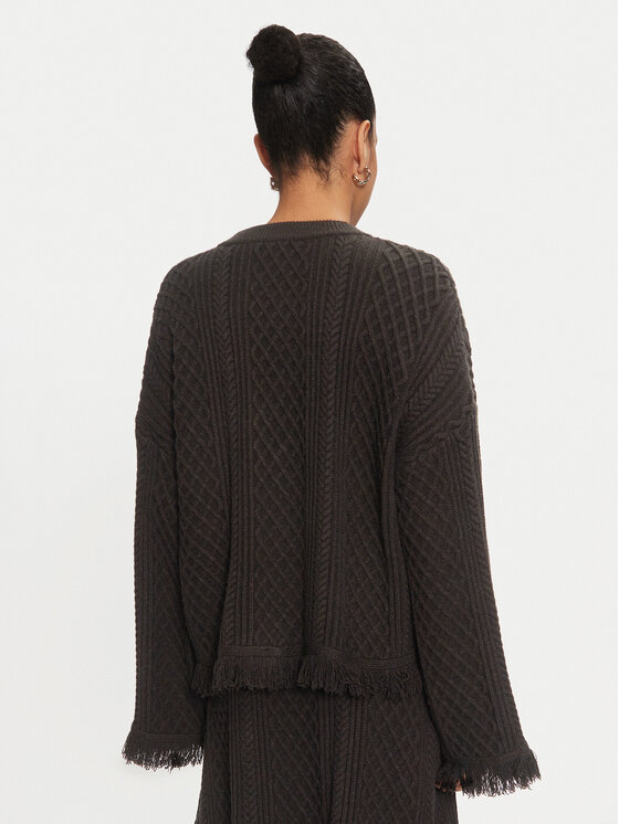 Karen by Simonsen Karen by Simonsen Pulover Rollana 10105196 Črna Loose Fit
