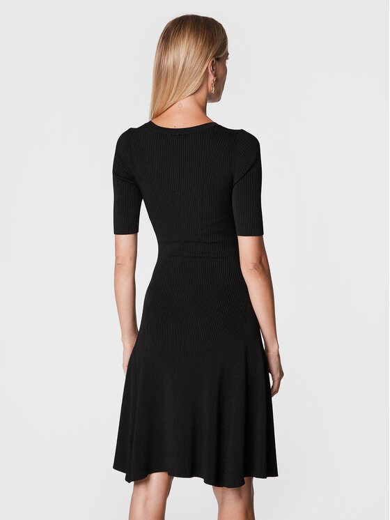 Vestito di maglia 2BGK17 5662Z Nero Regular Fit