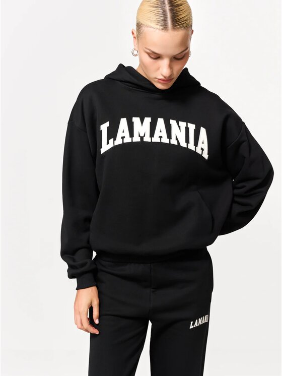 La Mania La Mania Mikina TWIN Čierna Basic Fit