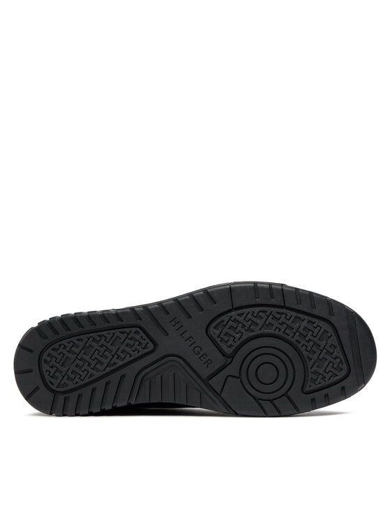 Tommy Hilfiger Tommy Hilfiger Sneakersy Th Basket Core Leather Ess FM0FM05040 Černá