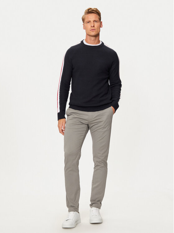 Hechter Paris Hechter Paris Sweter 65011 142806 Granatowy Regular Fit