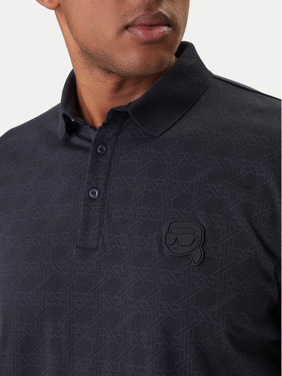 KARL LAGERFELD KARL LAGERFELD Polo 745071 561251 Granatowy Regular Fit