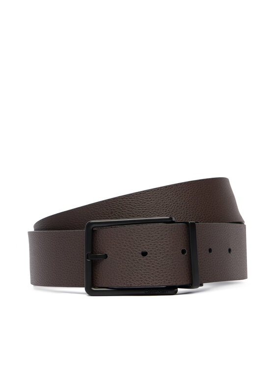 Calvin Klein Calvin Klein Pasek Męski Warmth Buckle Smooth 40Mm Adj/Re LV04D7118G Czarny