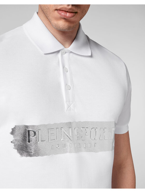 Plein Sport Plein Sport Polo 1387 Biały Slim Fit