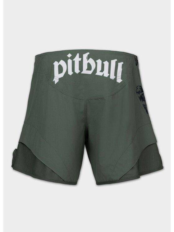 PITBULL PITBULL Szorty sportowe SKULL LOGO Szary Regular Fit