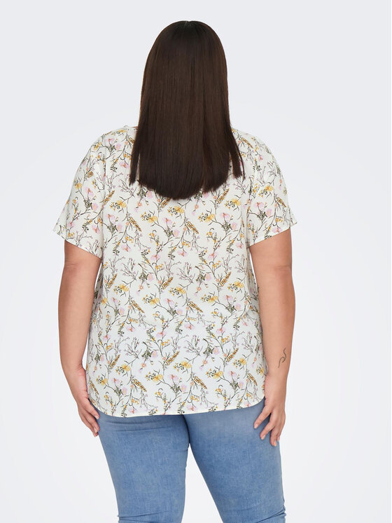 ONLY Carmakoma ONLY Carmakoma Blúz 15218353 Fehér Regular Fit