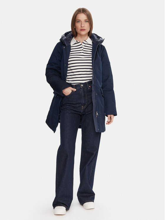 Tommy Hilfiger Tommy Hilfiger Parka WW0WW46533 Tmavomodrá Relaxed Fit