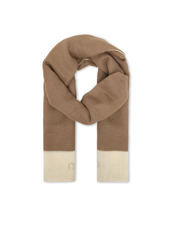 Calvin Klein Calvin Klein Sál Linen Blend Emblem Pareo Scarf LV04F9021G Bézs