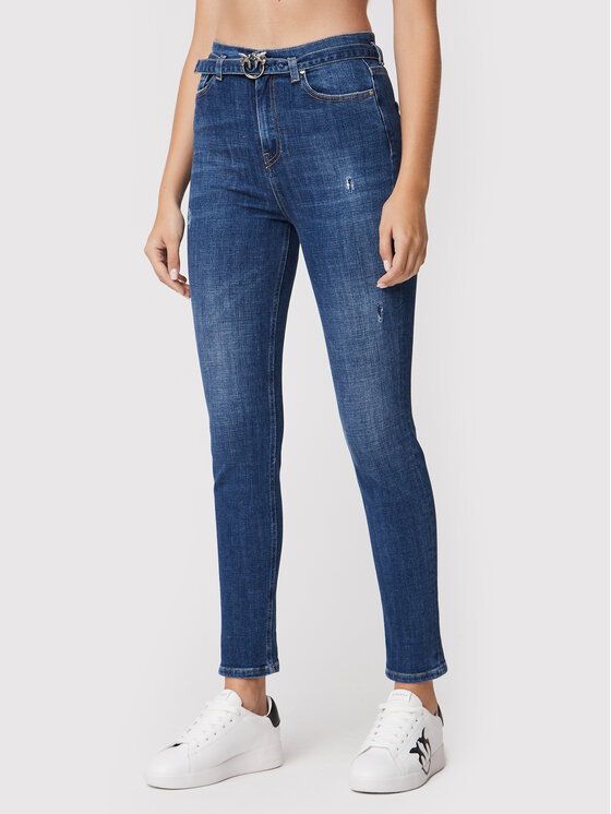 PINKO Pinko Jeansy Susan 1J10YV Y78Q Tmavomodrá Skinny Fit