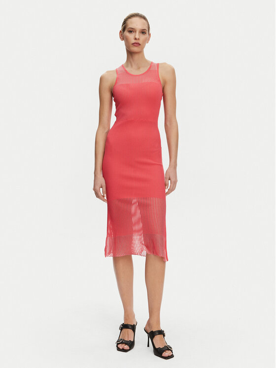 PINKO PINKO Vestito di maglia 104811 A2GJ N55 Arancione Regular Fit