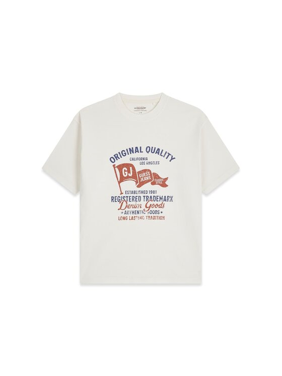 Guess Jeans Guess Jeans T-Shirt 181949 Biały Classic Fit