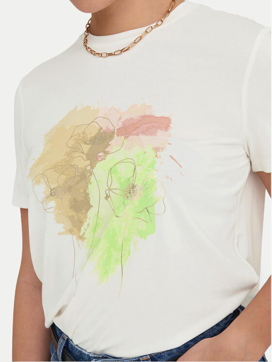 ONLY ONLY Tricou 15303212 Alb Regular Fit