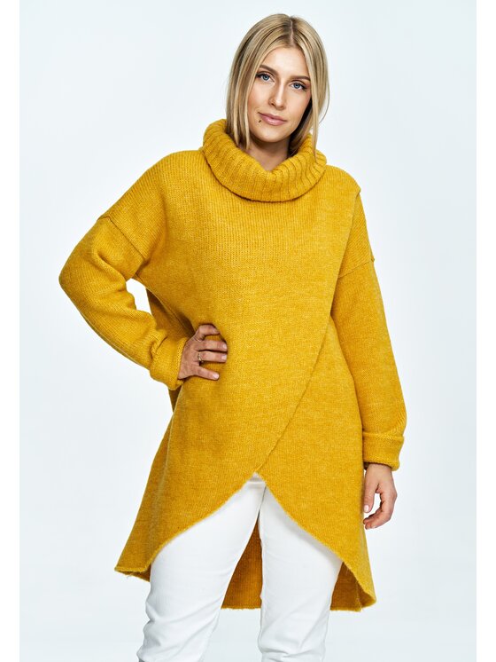 Sweter FIGL, Żółty, M891