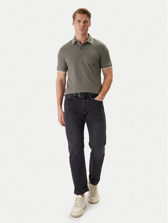 BOSS BOSS Polo Passertip 50507699 Szary Regular Fit