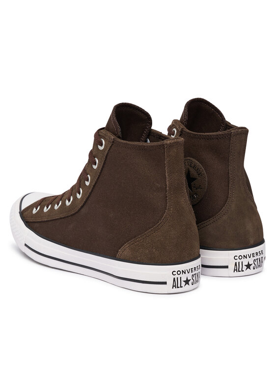 Converse Converse Trampki Chuck Taylor All Star Suede Trim A19201C Brązowy ciemny
