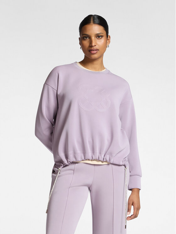 Elena Mirò Elena Mirò Felpa G878Z000531N0F9 Viola Boxy Fit