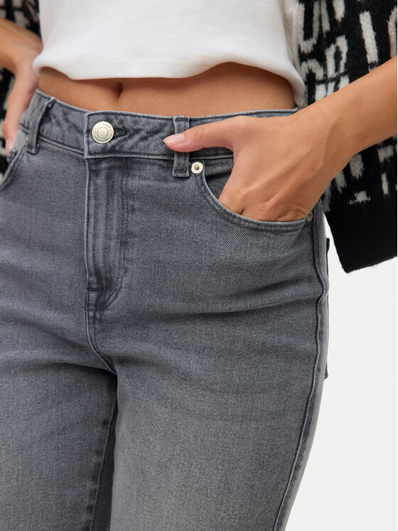 Vero Moda Vero Moda Blugi Amara 10337794 Gri Straight Fit