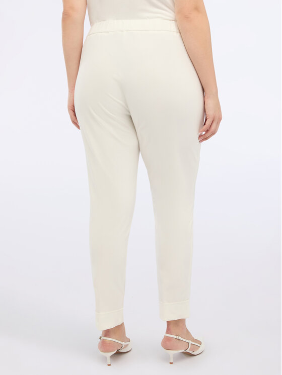 Fiorella Rubino Fiorella Rubino Pantaloni di tessuto P609L002190N011 Bianco Regular Fit