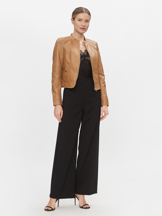Vero Moda Vero Moda Kurtka z imitacji skóry Love 10300241 Brązowy Regular Fit