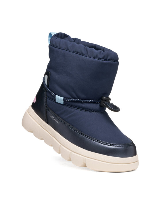 Geox Geox Snehule J Willaboom Girl B Abx J66HWD 0FUNF C4243 M Tmavomodrá