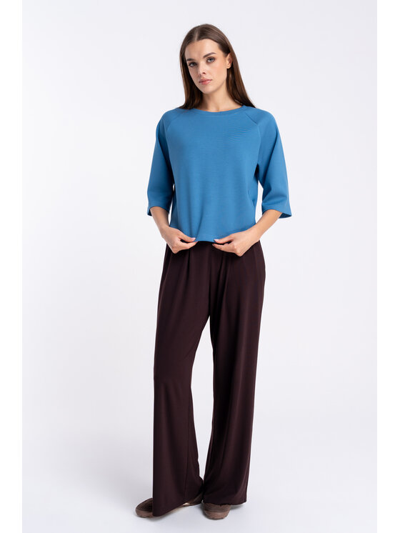 CLICK CLICK Μπλουζάκι 10-6927 Μπλε Straight Fit