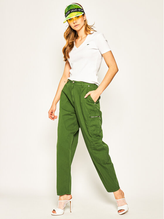 Lacoste Lacoste Tričko TF5457 Biela Slim Fit