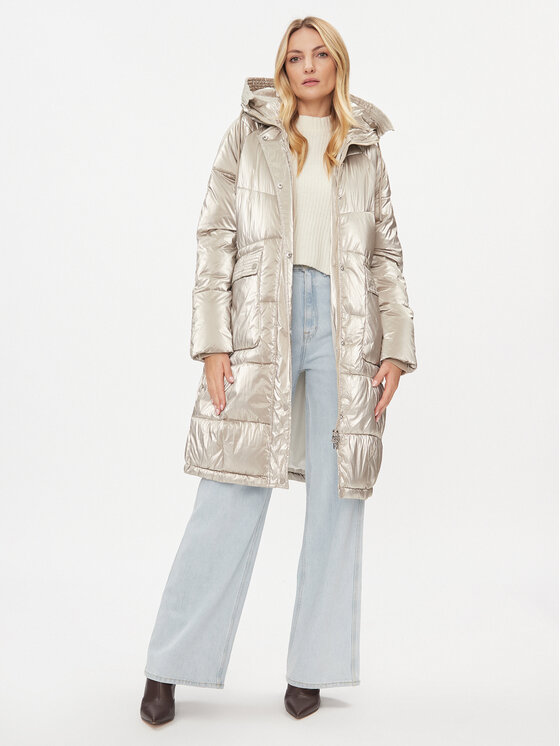 Rinascimento Rinascimento Giubbotto invernale CFC0113544003 Beige Slim Fit