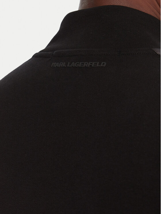 KARL LAGERFELD KARL LAGERFELD Majica dugih rukava 705035 554910 Crna Regular Fit