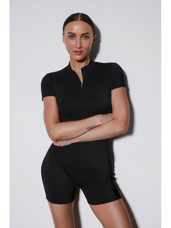 Estro Estro Ολόσωμη φόρμα ER00119502 Μαύρο Slim Fit