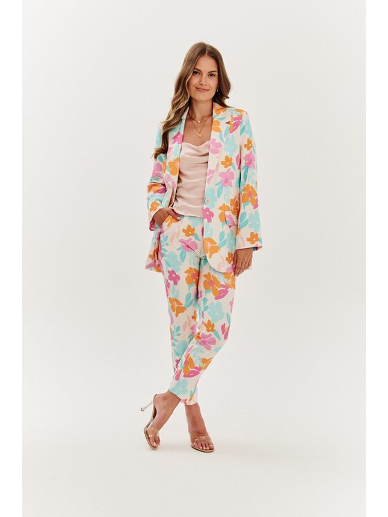 NAOKO NAOKO Marynarka Painted Memories Kolorowy Regular Fit