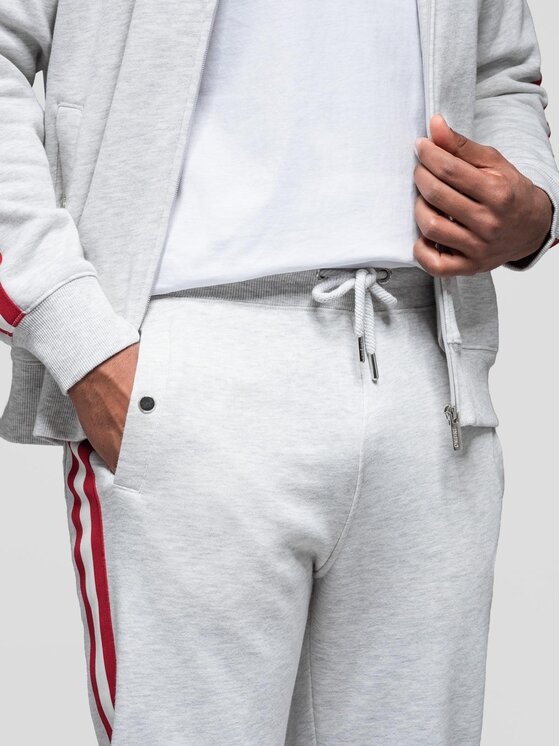 Ombre Ombre Komplet dresowy Z114 Szary Regular Fit