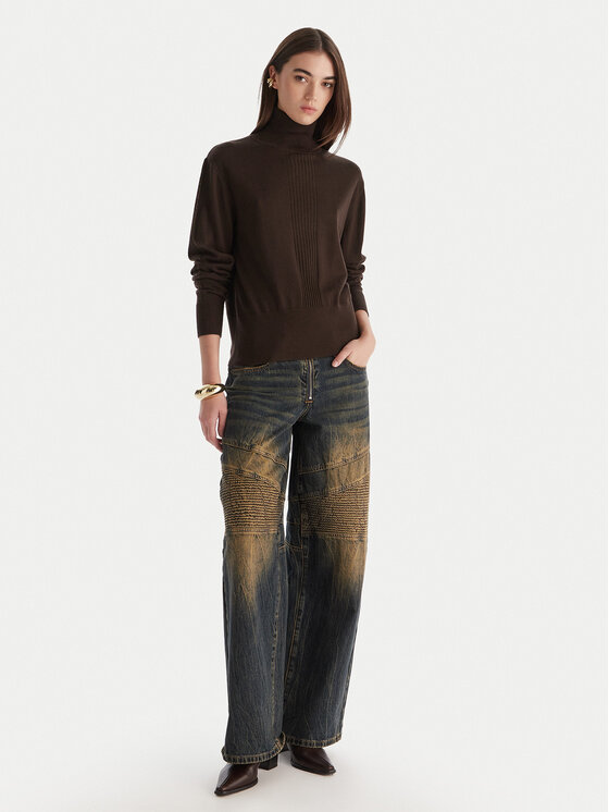 Patrizia Pepe Patrizia Pepe Dolcevita 2K0340 KM36 Marrone Regular Fit