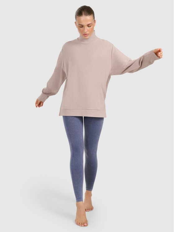 4F 4F Μπλούζα 4FWAW25TFSWF589-83S Καφέ Oversize