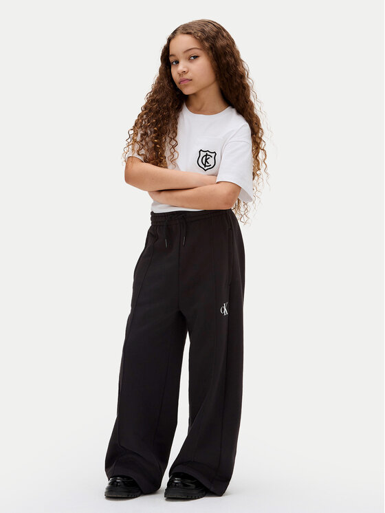 Calvin Klein Jeans Calvin Klein Jeans Παντελόνι φόρμας IG0IG02875 M Μαύρο Wide Leg