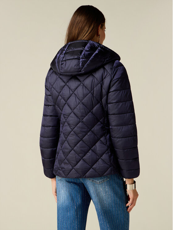 Oltre Oltre Kurtka puchowa F047R001550N034 Niebieski Regular Fit