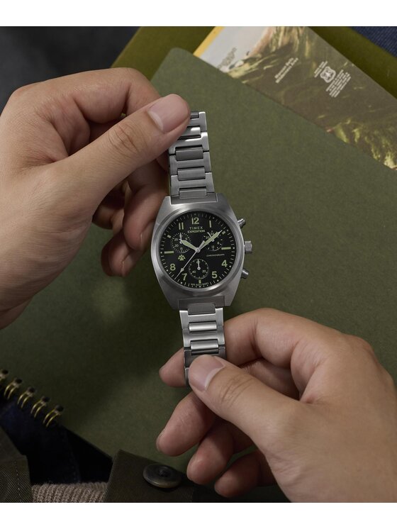 Timex Timex Hodinky TW2Y61200 Strieborná