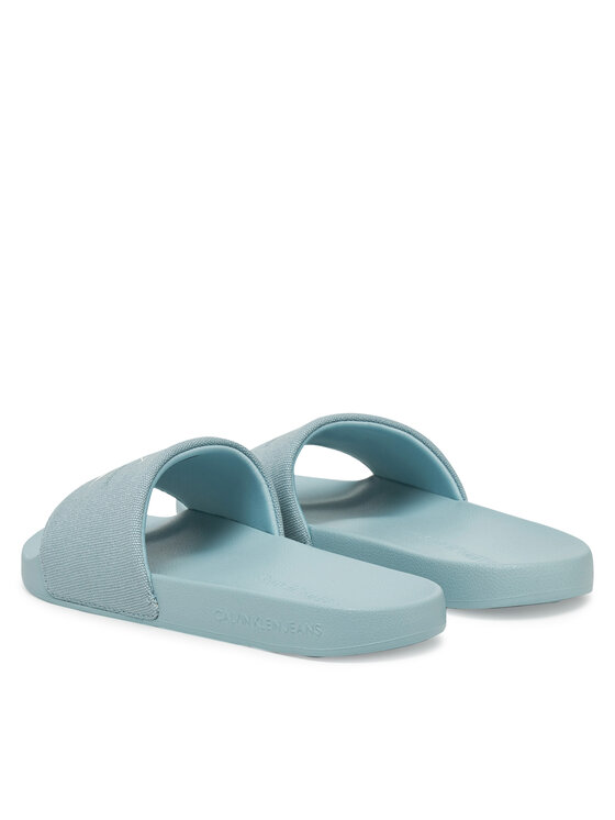 Calvin Klein Jeans Calvin Klein Jeans Klapki Slide Monogram Wn YW0YW01835 Niebieski