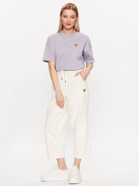 Lyle & Scott Lyle & Scott T-särk Oversized T-shirt TSW1605V Lilla Regular Fit